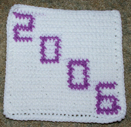Row Count 2006 Afghan Square Free Crochet Pattern