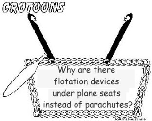 parachutes instead of flotation devices