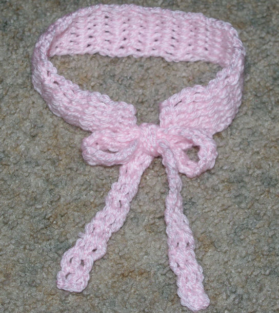 Adjustable Baby Headband Free Crochet Pattern