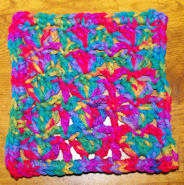 Aligned Shells Afghan Square Free Crochet Pattern