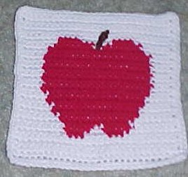 Apple Afghan Square Crochet Pattern