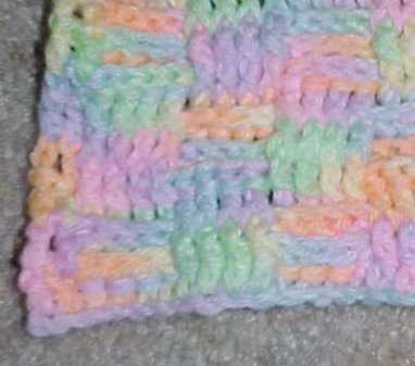 Basketweave Afghan Square (12") Crochet Pattern