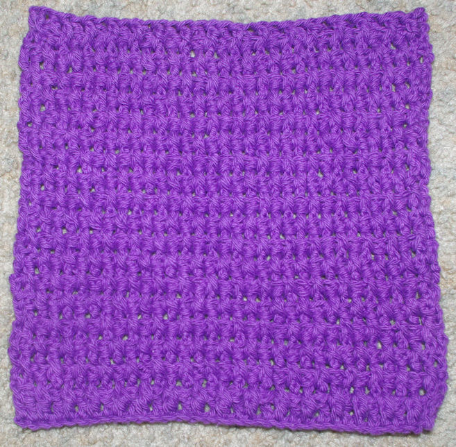 Black Currant Dishcloth Free Crochet Pattern