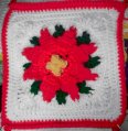 Bonnie's Poinsettia Afghan Crochet Pattern