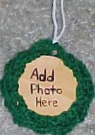Braided Wreath Photo Ornament