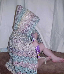 Child's Hooded Cape Free Crochet Pattern 