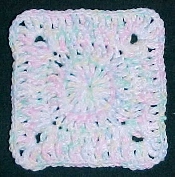 Cotton Candy Afghan Square Crochet Pattern