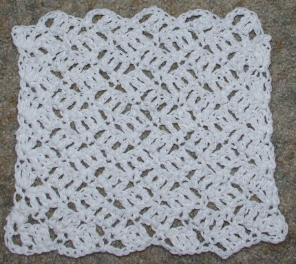 Crosshatch Dishcloth Crochet Pattern