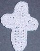 Cross Lapel Pin Free Crochet Pattern