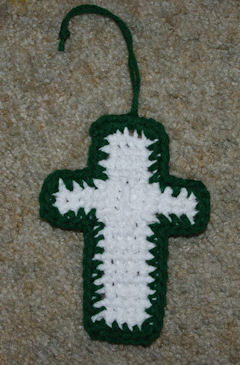 Cross Ornament 2 Free Crochet Pattern Courtesy of Crochet N More