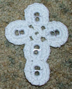 Cross Ornament Free Crochet Pattern (Recycle Project)