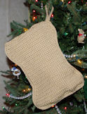 Dog Bone Christmas Stocking Crochet Pattern