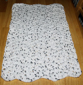 Double Ripple Dish Towel Free Crochet Pattern