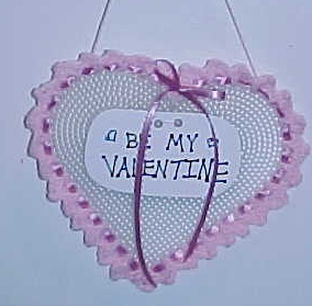 Earring Holder Valentine Free Crochet Pattern