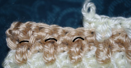 Extended Single Crochet Coaster Free Crochet Pattern Close-up 