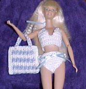 Fashion Doll Bikini and Beach Bag Crochet Patterns