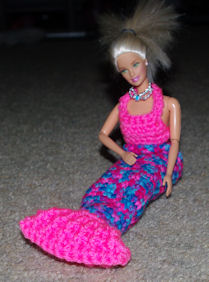 Fashion Doll Mermaid Free Crochet Pattern (11-1/2" doll)