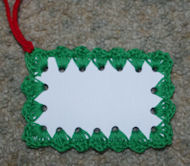 Gift Tag Free Crochet Pattern