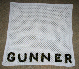 Gunner's Baby Afghan Free Crochet Pattern