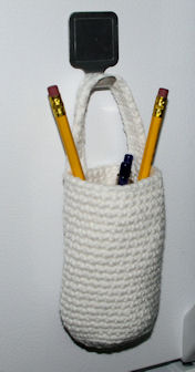 Hanging Pencil Pouch Free Crochet Pattern