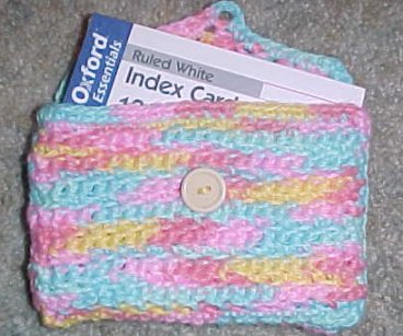 Index Card Holder Crochet Pattern