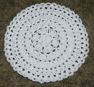 In The Round Dishcloth Crochet Pattern
