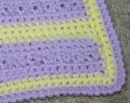 Khloe's Stripes Afghan Crochet Pattern - Close Up
