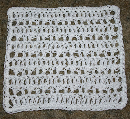 Lacy Dishcloth Crochet Pattern