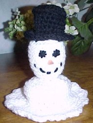 Melting Snowman Crochet Pattern