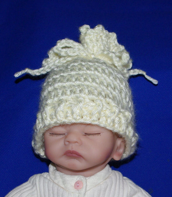 Open Top Preemie Hat Free Croche Pattern