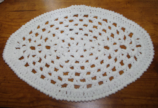 Oval Granny Doily Free Crochet Pattern