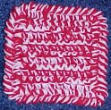 Peppermint Square Coaster