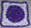 Picot Flower Afghan Square Crochet Pattern