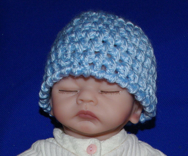 Preemie Baby Beanie Free Crochet Pattern