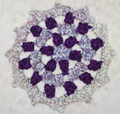 Purple Popcorn Doily Crochet Pattern