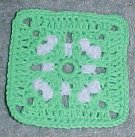 Ring in the Middle Afghan Square - 6" Crochet Pattern