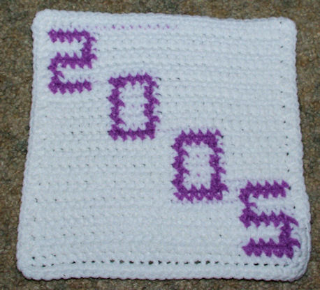 Row Count 2005 Afghan Square Free Crochet Pattern