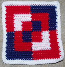 Row Count Bento Box Afghan Square Free Crochet Pattern