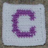 Row Count "C" Coaster Crochet Pattern