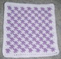 Row Count Checkered Afghan Square Crochet Pattern