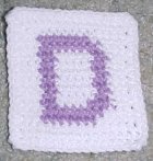 Row Count D Coaster Crochet Pattern