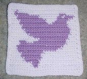 Row Count Dove Afghan Square Crochet Pattern