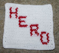 Row Count Hero Afghan Square Free Crochet Pattern
