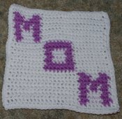 Row Count Mom Coaster Crochet Pattern