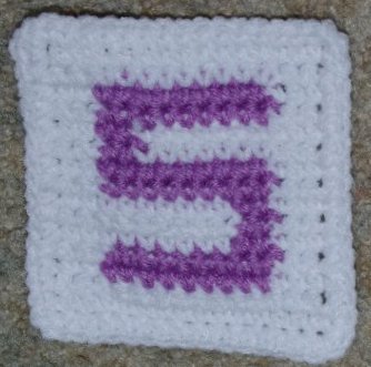 Row Count S Coaster Crochet Pattern