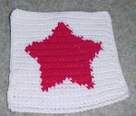 Row Count Star Afghan Square Crochet Pattern