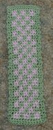 Free Crochet Pattern - Row Count Two Color Bookmark