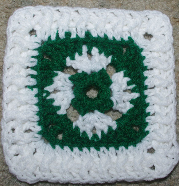 Saint Patrick's Day Afghan Square Free Crochet pattern courtesy of Crochet N More