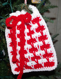 Spike Stitch Gift Pouch Free Crochet Pattern