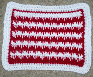 Spike Stitch Placemat Free Crochet Pattern